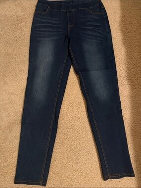 JVINI Dark Wash Blue Women's Jeggings